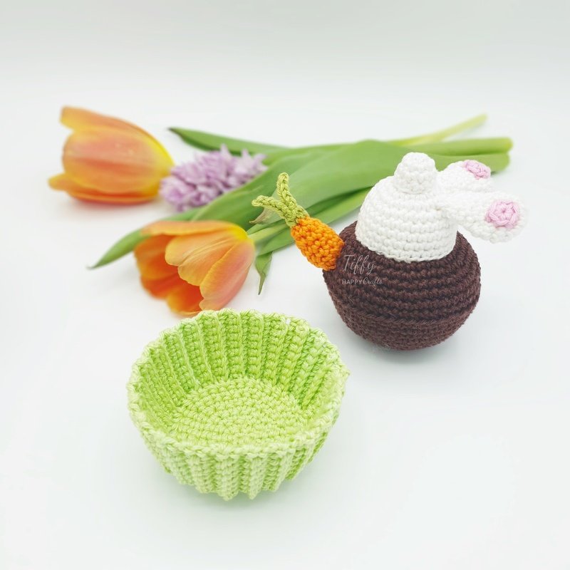 Easter Bunny Butt Cupcake | Easter Amigurumi Crochet Pattern PDF - Image 8