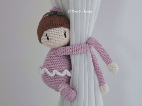 Häkelanleitung Ballerina Clara - Kinderzimmer Deko - Vorhanghalter