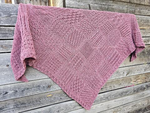 Häkelanleitung Tuch Relief-Squaredancer