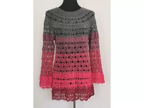 Pullover/Kleid Videve, Häkelanleitung