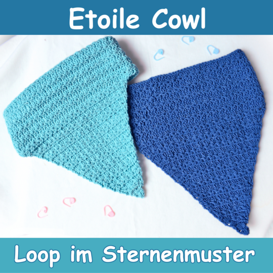 Beautiful Etoile Cowl with stars, neck warmer, (8 Sizes) Baby - Large Adult