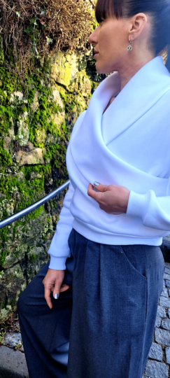 Schnittmuster Pullover 312, Größe 36 - 50, Hoodie, Jacke