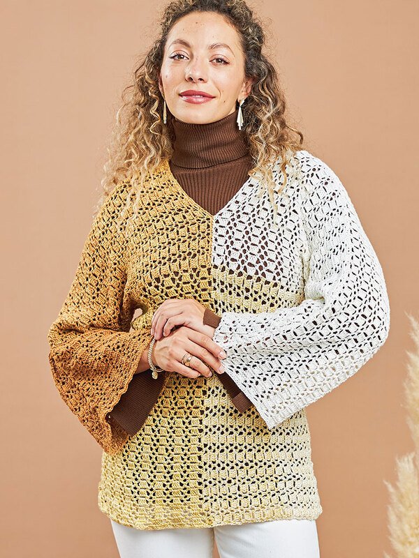 HÄKELPULLI - PATCHY - Bild 4