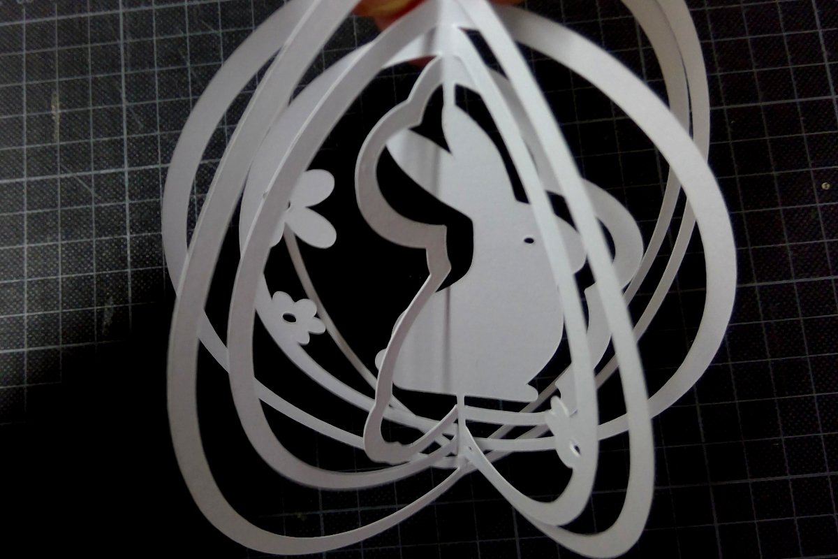 Osterhase im Ei Plotterdatei SVG DXF FCM
