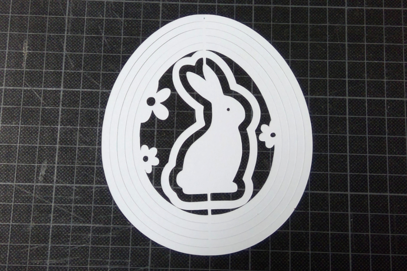Osterhase im Ei Plotterdatei SVG DXF