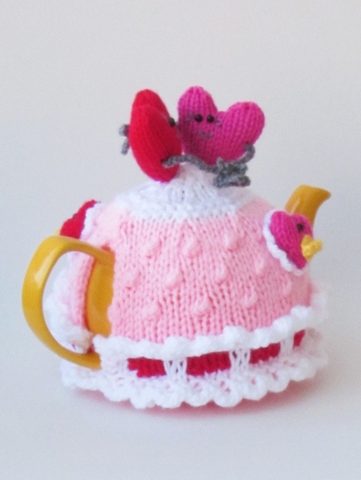 TeaCosyFolk's In Love Hearts Tea Cosy Knitting Pattern