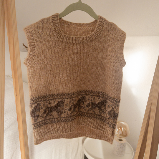 Strickanleitung Kinderpullunder Ponyslipover (98/104 - 134/140)