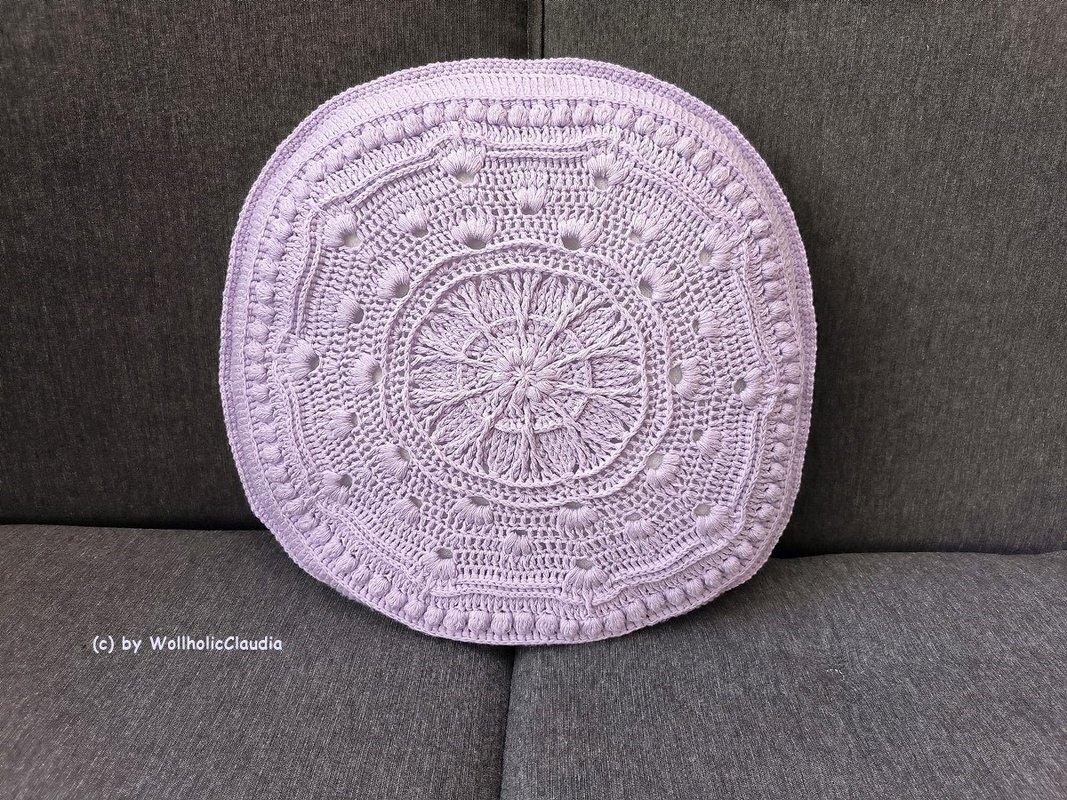 Häkelanleitung Kissen/ Kissenbezug "Olympic" - eckig und rund - 2er Set - Bild 3