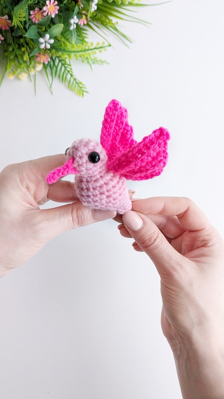 Crochet hummingbird pattern, easy crochet amigurumi bird pattern, crochet k - Image 3