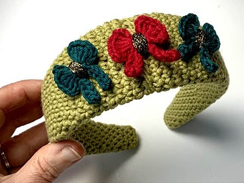 Gehäkelter Haarreif