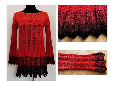 Pullover Naranjo, Häkelanleitung