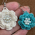 3D flower Earrings Pattern, Crochet Pattern, Earrings Pattern