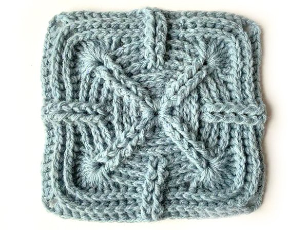 Grannymuster Kwaad aus Reliefstäbchen