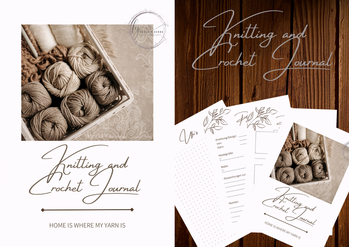 Strick- und Häkel Journal "großes Set" 31 Seiten