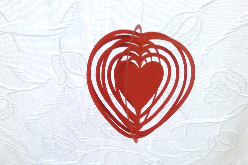 Herz Hängedeko Plotterdatei SVG DXF