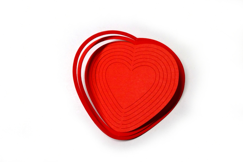 Herz Hängedeko Plotterdatei SVG DXF