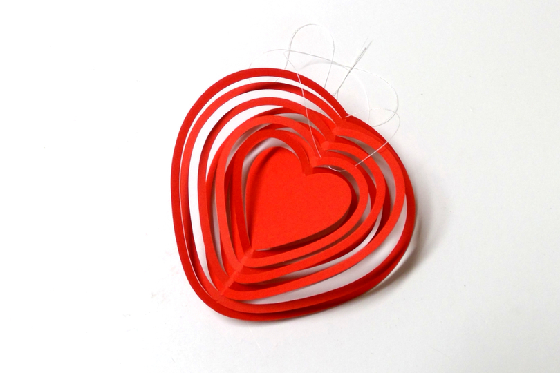 Herz Hängedeko Plotterdatei SVG DXF