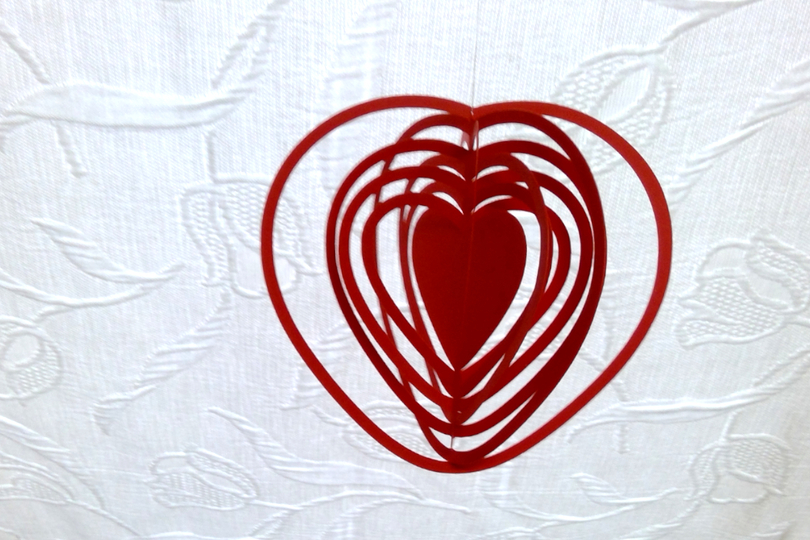 Herz Hängedeko Plotterdatei SVG DXF