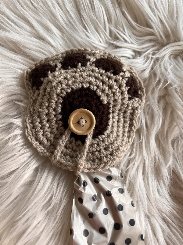 Häkelanleitung Kotbeuteltasche Pfote