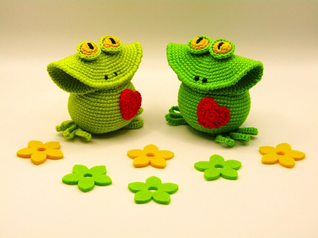 Häkelanleitung Frosch mit Herz - Bild 2