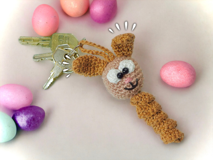 Bunny Worms lucky charm - Crochet Pattern