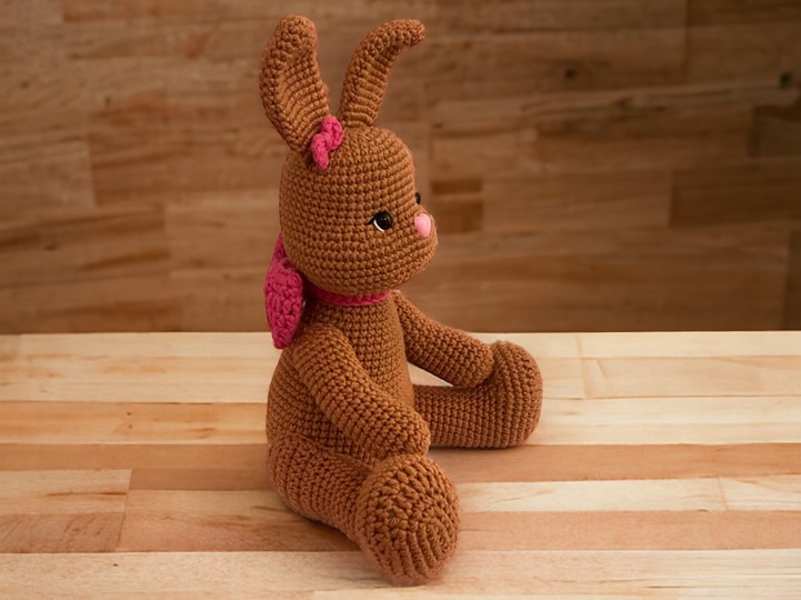 Häkelanleitung Hase Lola mit Osterkörbchen