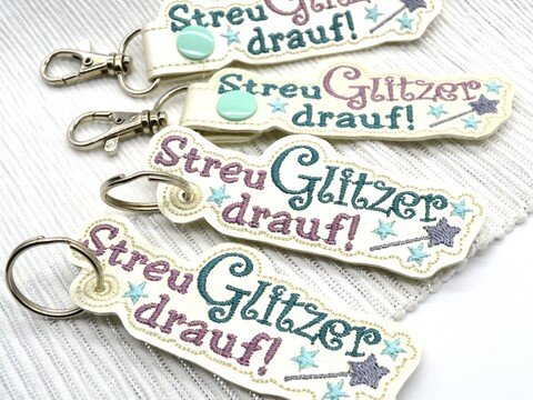 Stickdatei ITH Anhänger Streu Glitzer drauf!