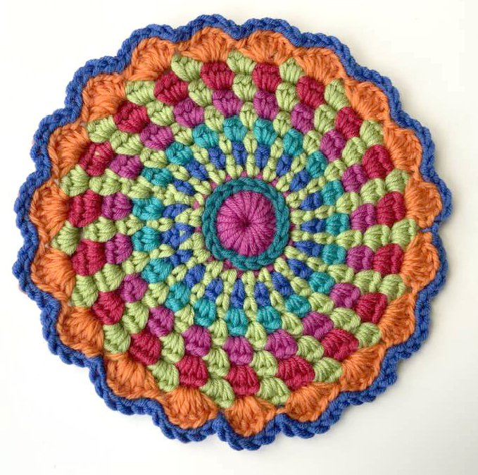 Mandala- Traumfänger-Topflappen-Granny- vielseitiger KREIS - Bild 2