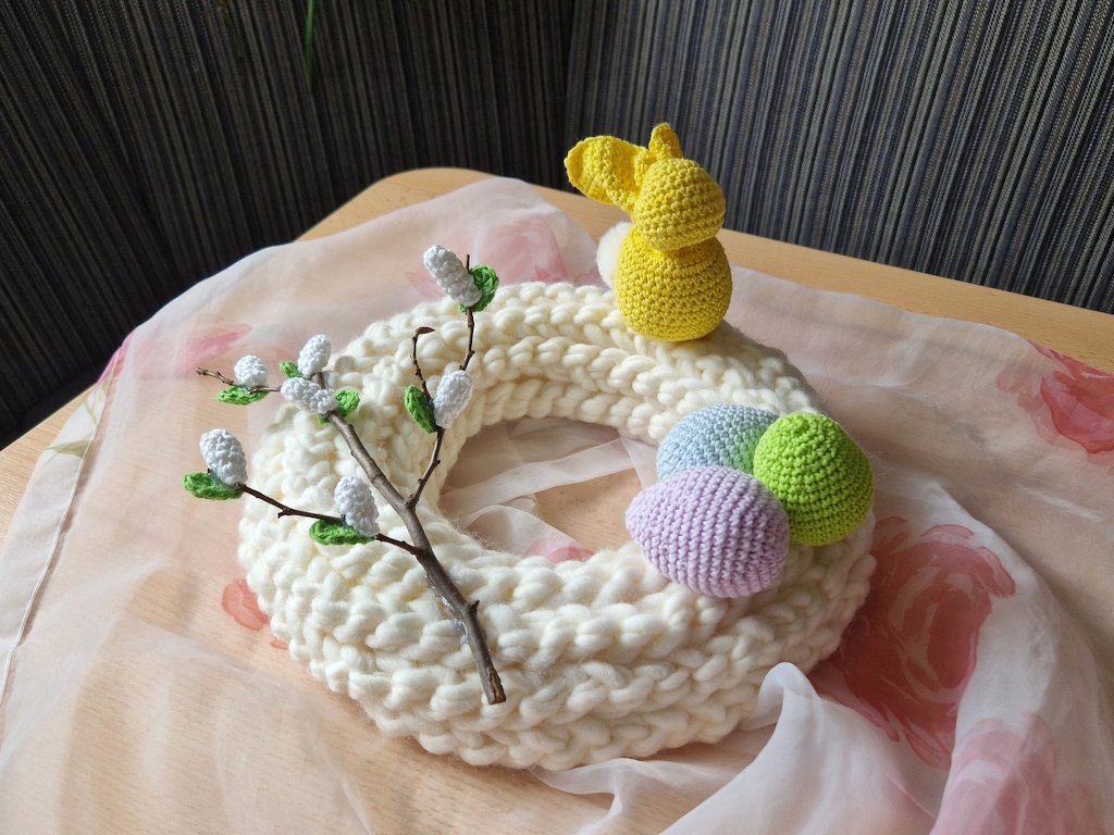 Häkelanleitung Osterkranz Häschen - Bild 5