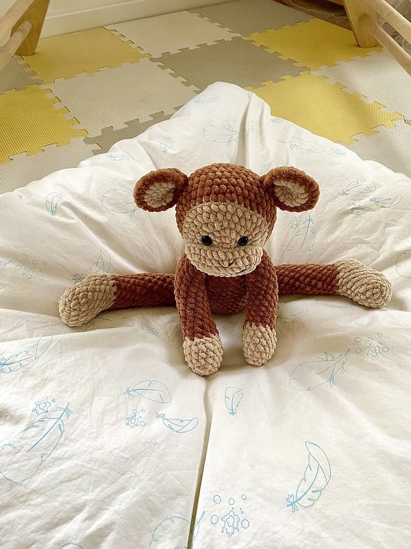 Monkey "Moritz" Crochet Pattern Stuffed Animal - Image 6