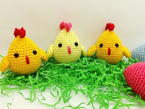 Kleines Küken, Osterei häkeln - Osterdekoration