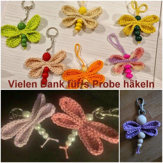 Libellen häkeln - Häkelanleitung PDF