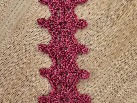 Lesezeichen elegant Häkelanleitung