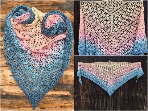 Häkelanleitung - Tuch "Franja"