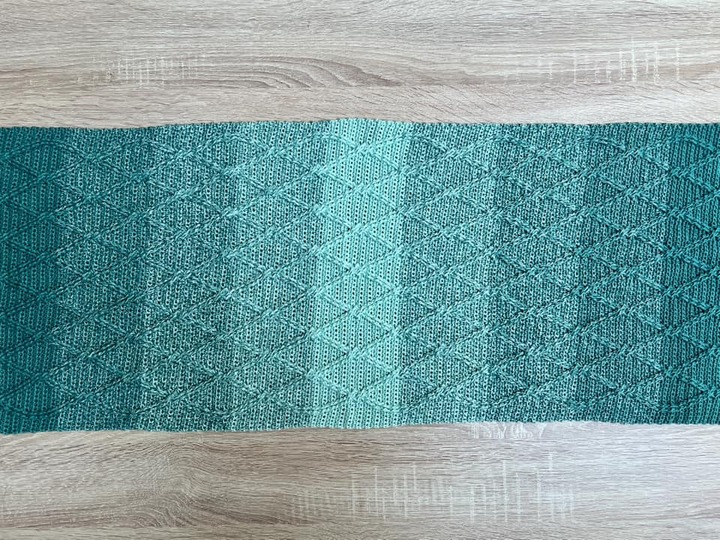 Markian - Schal oder Stola im Rautenmuster aus Reliefstäbchen - Herrenschal