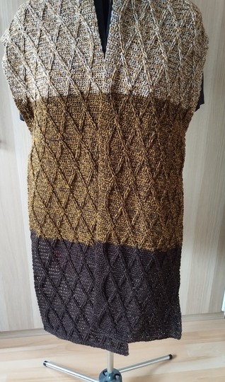 Markian - Schal oder Stola im Rautenmuster aus Reliefstäbchen - Herrenschal