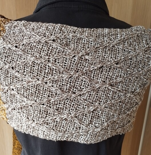 Markian - Schal oder Stola im Rautenmuster aus Reliefstäbchen - Herrenschal