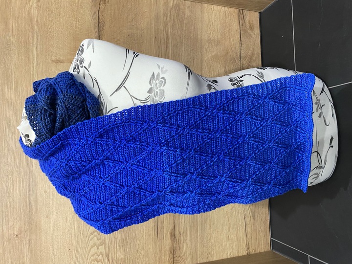 Markian - Schal oder Stola im Rautenmuster aus Reliefstäbchen - Herrenschal