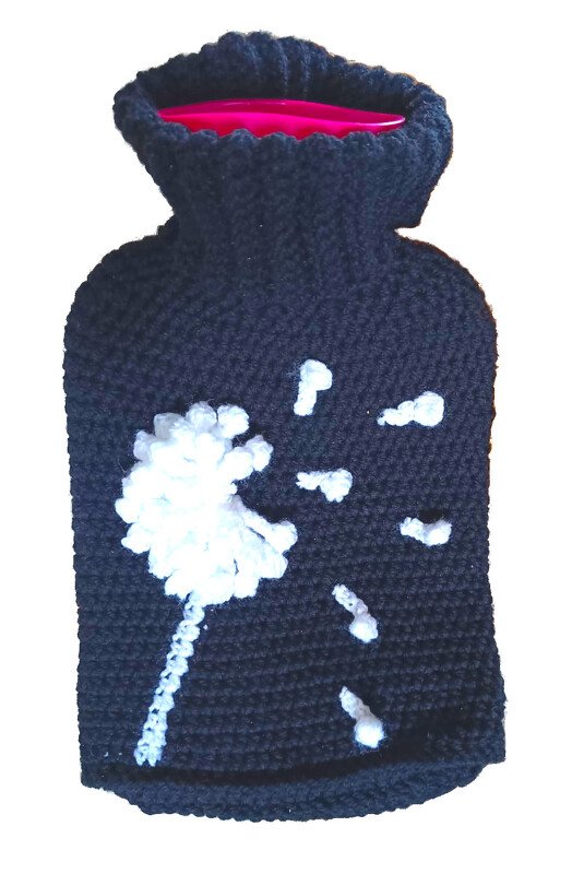 Häkelanleitung Wärmflasche Pusteblume Warmer Wind