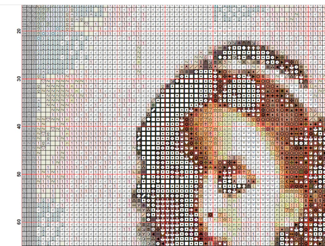 On ballet slippers, cross stitch chart in PDF, for DMC threads - Image 2