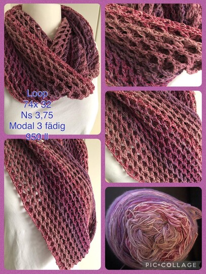 Crochet Pattern Loops Scarf/Scarf "Nephele"