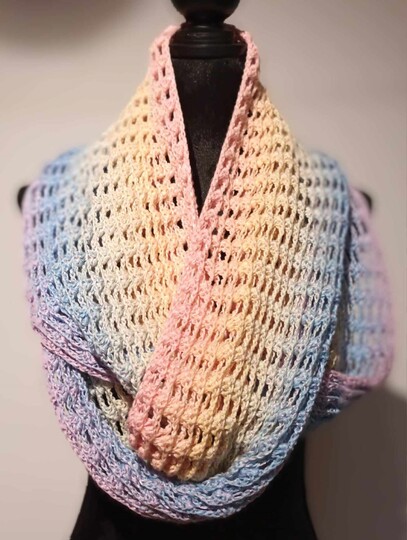 Crochet Pattern Loops Scarf/Scarf "Nephele"