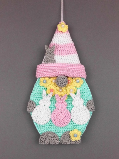 Oster-Gnom & Frühlings-Gnom Türdeko Fensterdeko - einfach aus Wollresten