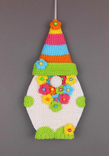 Oster-Gnom & Frühlings-Gnom Türdeko Fensterdeko - einfach aus Wollresten