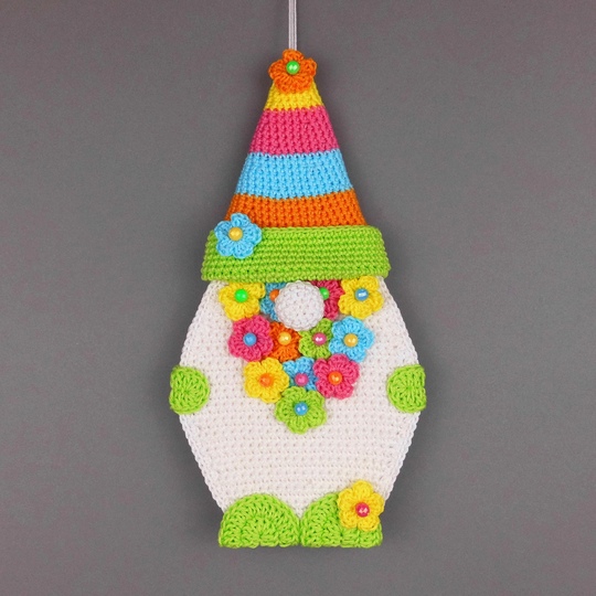 Oster-Gnom & Frühlings-Gnom Türdeko Fensterdeko - einfach aus Wollresten