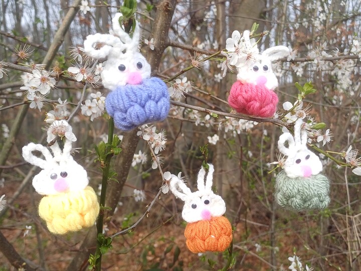 Osterhase häkeln, Deko, mit Video, ideal für Garnreste