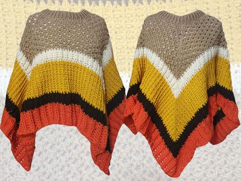 Häkelanleitung Flauschponcho Fluffy