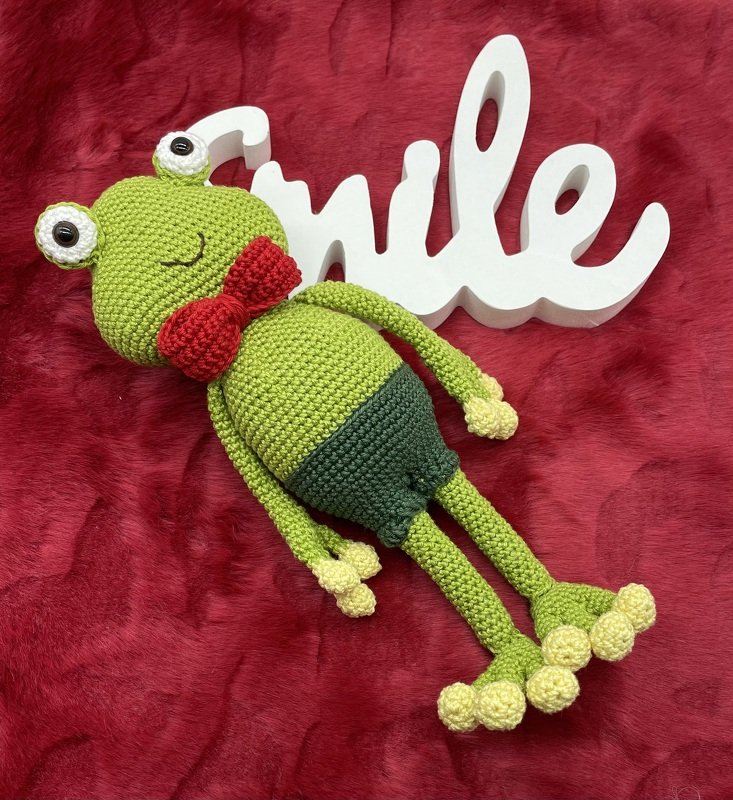 Häkelanleitung Amigurumi Frosch Flyn