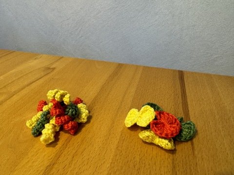 Tricolore Pasta / Nudeln (Spiralnudel & Schleifchen-Nudel) für Spielküche