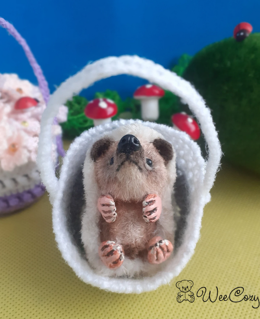 Miniature Hedgehog Crochet pattern, Realistic animal toy, Interior toy - Image 10